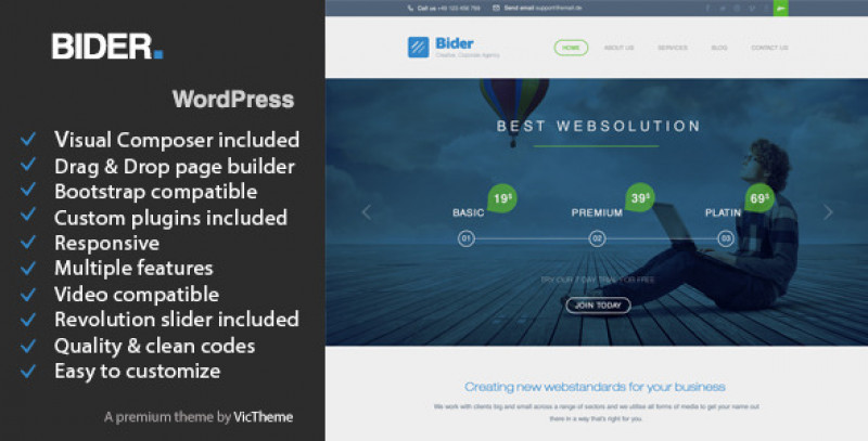 Bider - Multipurpose Business WordPress Theme